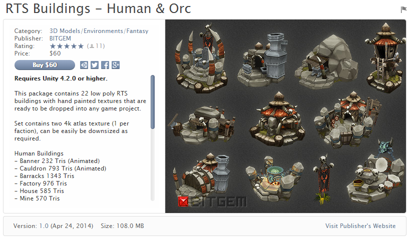 RTS Buildings - Human & Orc