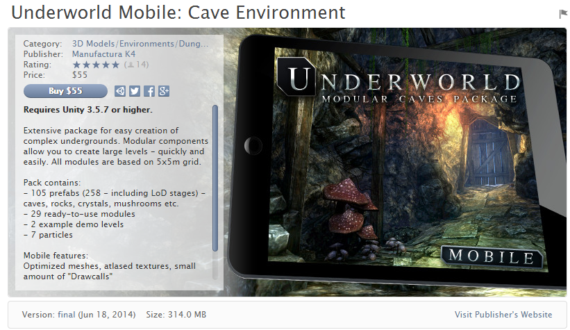 Underworld Mobile  Cave Environment