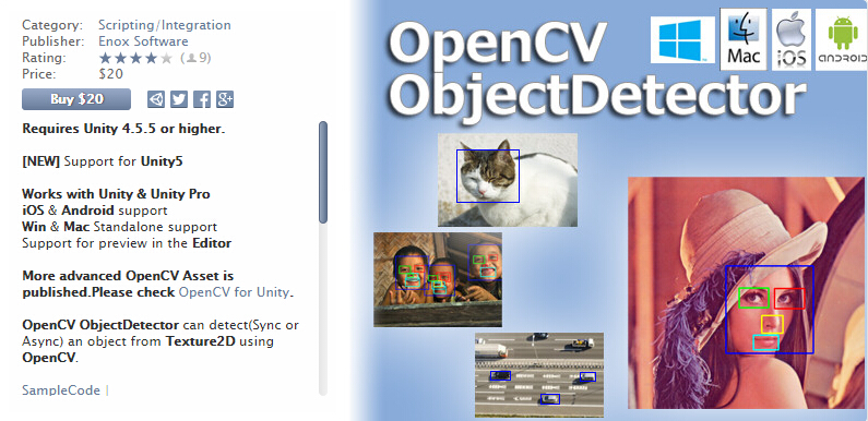 OpenCV ObjectDetector
