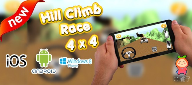 Hill Climb Race 4x4 Unity asset U3D插件下载