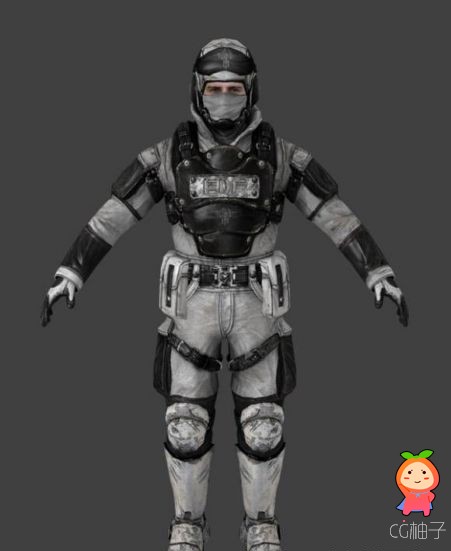 特战部队 士兵 军官3D人物角色模型 OBJ模型下载！含材质！