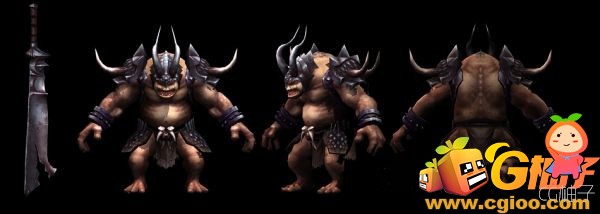 神话3D人物角色模型  精品怪兽 兽人3d角色模型  3D美术资源