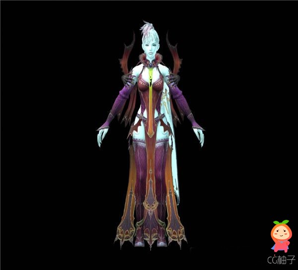 《AION 》《永恒之塔》游戏神话女性人物3D角色模型