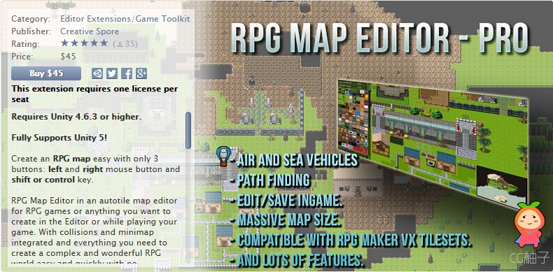 RPG Map Editor 1.2.8 unity3d asset