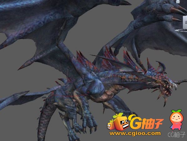 《天堂2》飞龙3d模型、霸王龙，恐龙，怪物龙3D角色模型