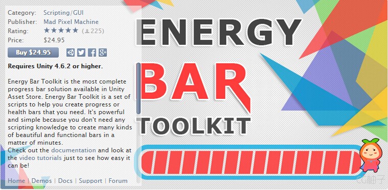 Energy Bar Toolkit 3.0.5 unity3d asset U3D插件下载