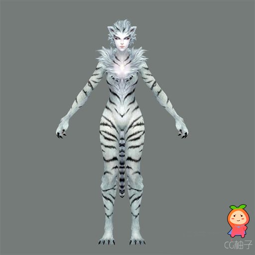 神话游戏角色,妖女3D模型,3dmax女怪物模型,3D美术资源下载