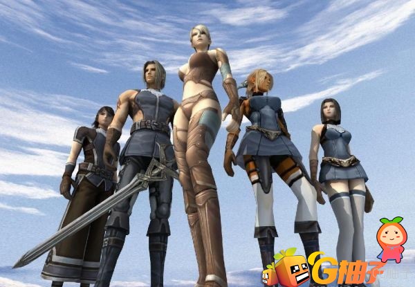 《ZerA》游戏角色3D模型下载，五位帅哥美女3D角色模型合集