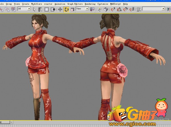《卓越之剑》中国小小3D模型,游戏角色美女模型,3D美术资源