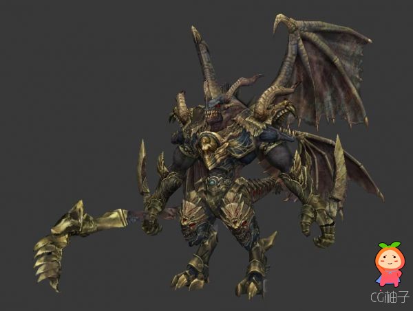 怪物3D角色模型，怪物龙3D模型下载，3D美术资源