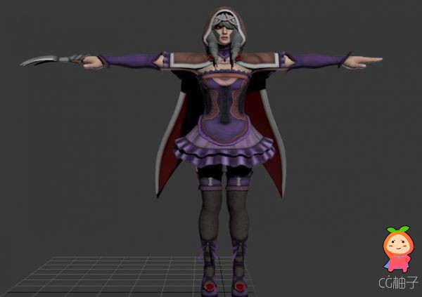 《灵魂能力5》soul calibur 5 Viola女主角3D模型下载