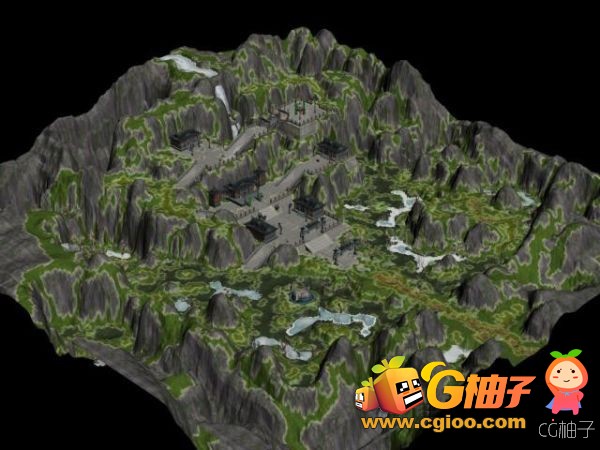 <天龙八部>游戏地图场景模型，星宿派3D场景模型
