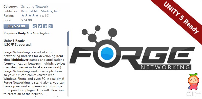 Forge Networking 15 unity3d asset unity3d插件下载