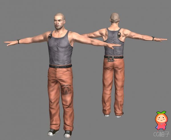 《SC4》山姆大叔3D模型，现代男性3D角色模型。3D美术资源