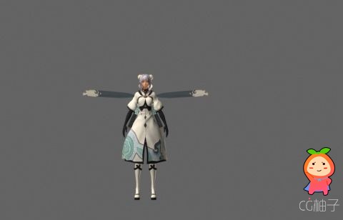 《剑灵》游戏女主角全套动作下载，女精灵3d模型+动作