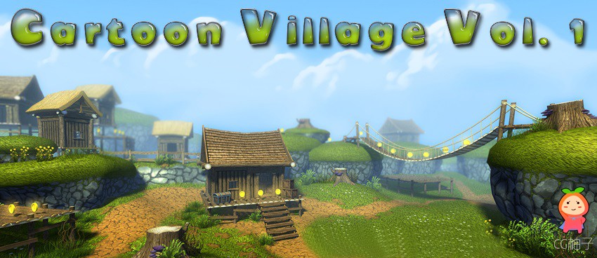 Cartoon Village Vol.1 unity3d asset U3D插件下载