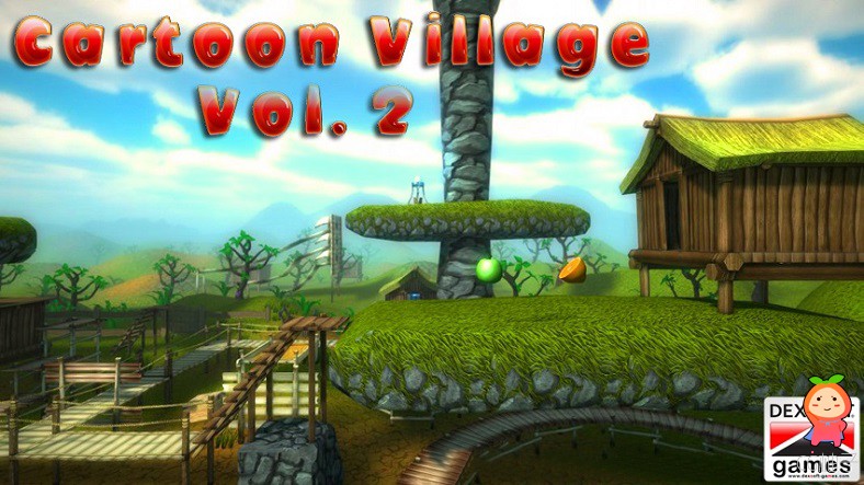 Cartoon Village Vol.2 unity3d asset U3D插件下载