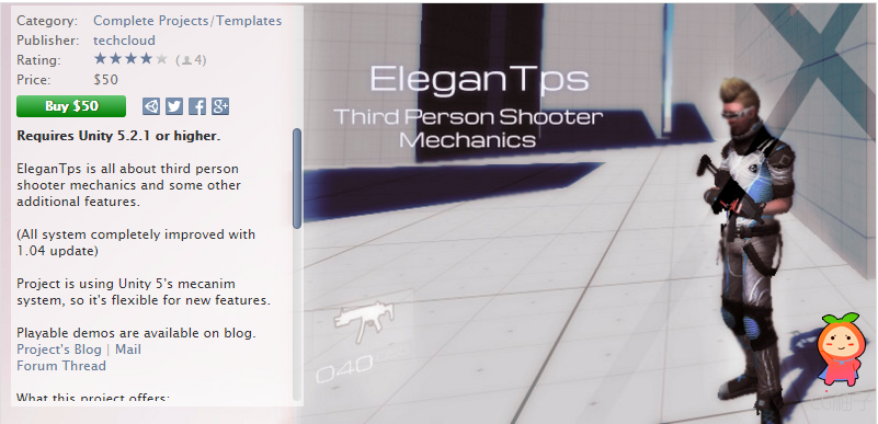 EleganTps Third Person Shooter Mechanics