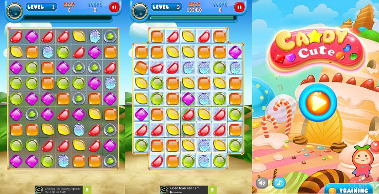 Candy Crush Like Game unity3d asset U3D插件下载