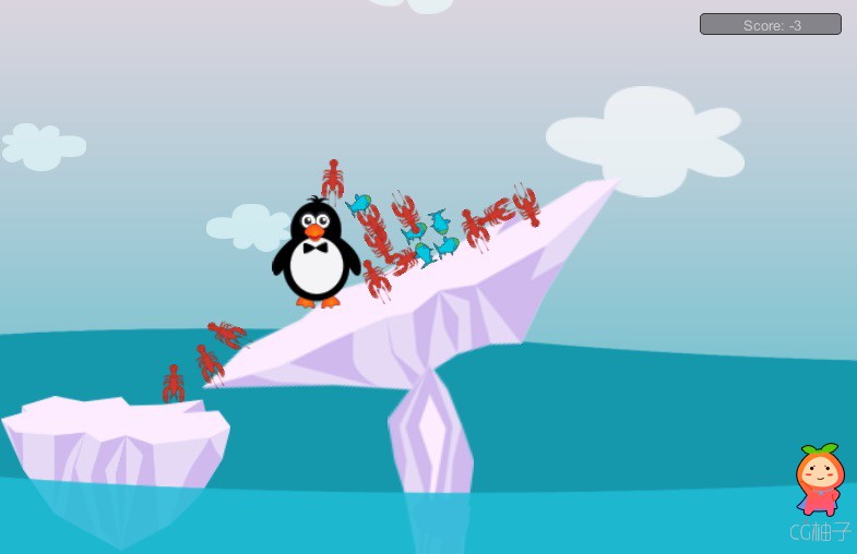 Unity 企鹅冰雪跷跷板收集食物游戏源码，unity3d论坛