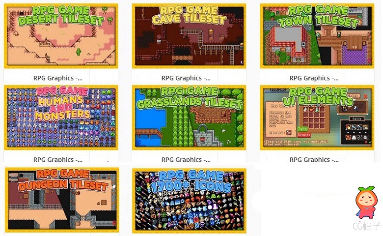 2D RPG Pixel Resources U3D插件下载