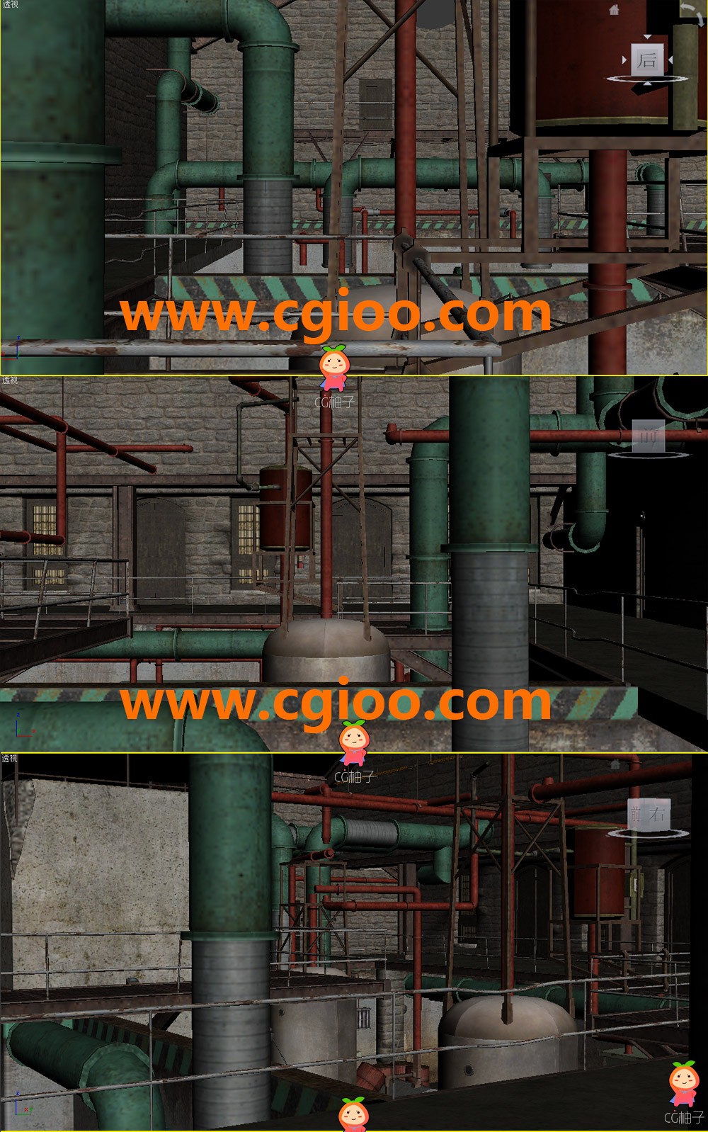 《越狱：阴谋》游戏场景模型，3D场景免费下载