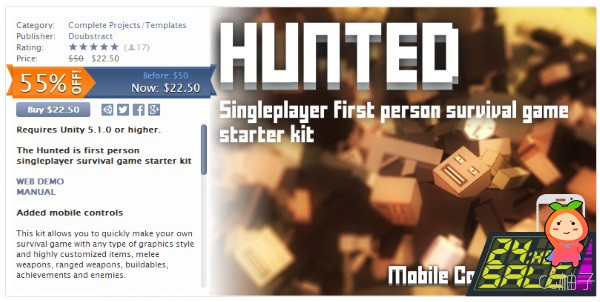 Hunted 1.03 unity3d asset unity3d插件下载 unity论坛