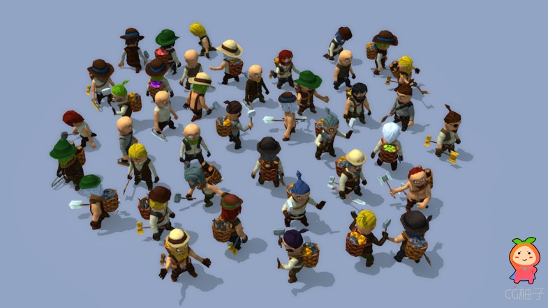 30000 Animated Characters 1.1 unity3d asset U3D模型下载 unity插件下载