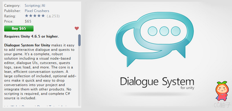 Dialogue System for Unity 1.5.9 unity3d asset unity3d插件下载 U3D插件