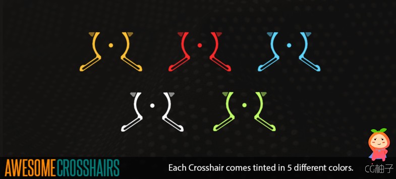 Awesome Crosshairs 1.0 unity3d asset u3d插件下载 unity论坛资源下载