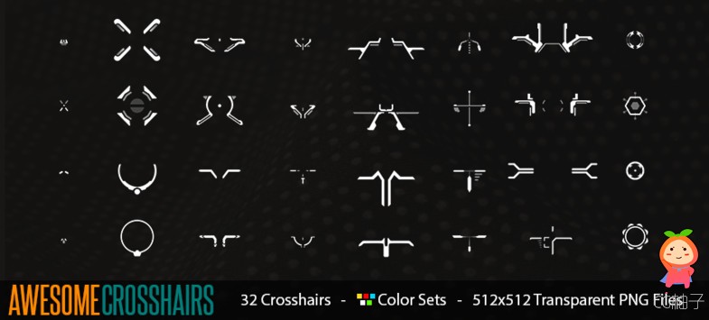 Awesome Crosshairs 1.0 unity3d asset u3d插件下载 unity论坛资源下载