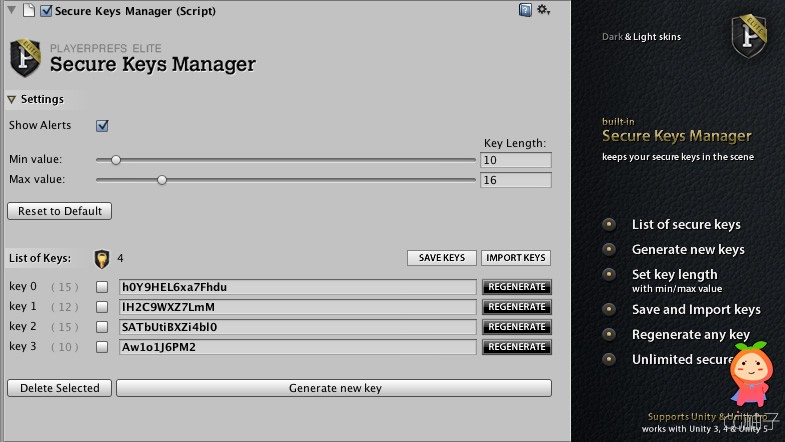 PlayerPrefs Elite 1.4.1 unity3d asset unity3d插件下载