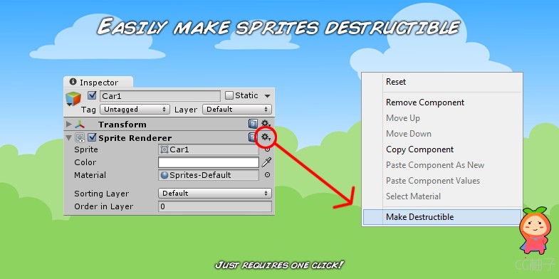 Destructible 2D 2.0.5 unity3d asset U3D插件下载