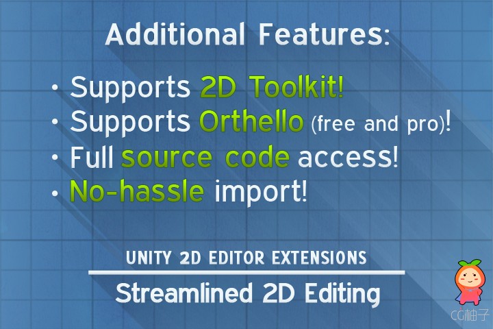 U2DEX Unity 2D Editor Extensions 1.40 unity3d asset u3d插件下载