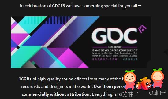 声效u3d编辑器下载 GDC高质量游戏音效资源 u3d插件下载16GB