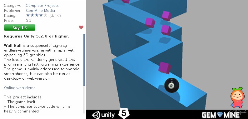 Wall Ball 1.6 unity3d asset unity3d插件下载 unity官网