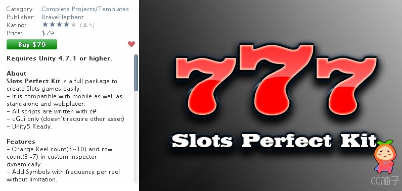 Slots Perfect Kit 1.5 unity3d asset unity插件下载 unity论坛