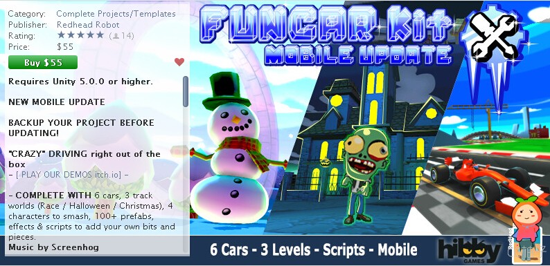 FunCar Kit V2.0 - Mobile Update 2.0 unity3d asset unity插件下载 unitypackage