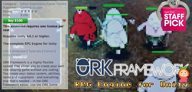 ORK Framework - RPG Engine 2.7.0 unity3d asset U3D插件下载 unitypackage