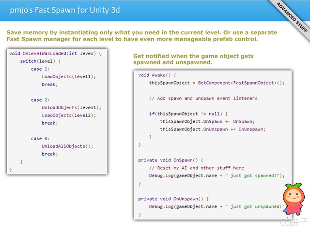 pmjo's Fast Spawn 1.1.2 unity3d asset unity3d下载 unity官网资源