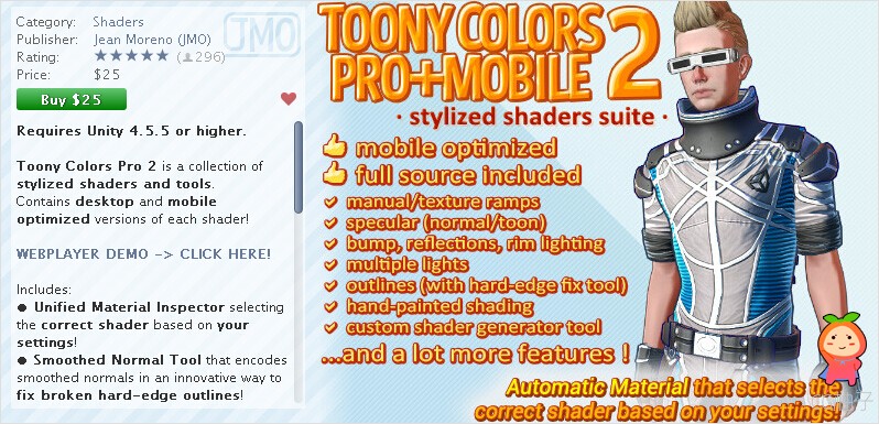 Toony Colors Pro 2 2.12.2 unity3d asset unity3d下载 unity官网