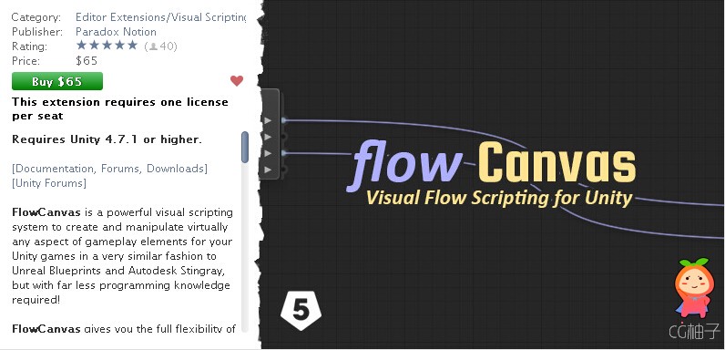 FlowCanvas Visual Scripting 1.2.0 unity3d asset unity编辑器下载 unity论坛