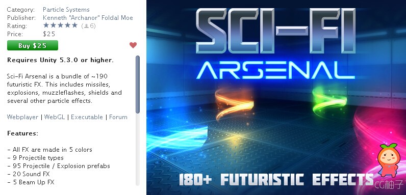 Sci-Fi Arsenal 1.0 unity3d asset unity插件下载 unity论坛资源