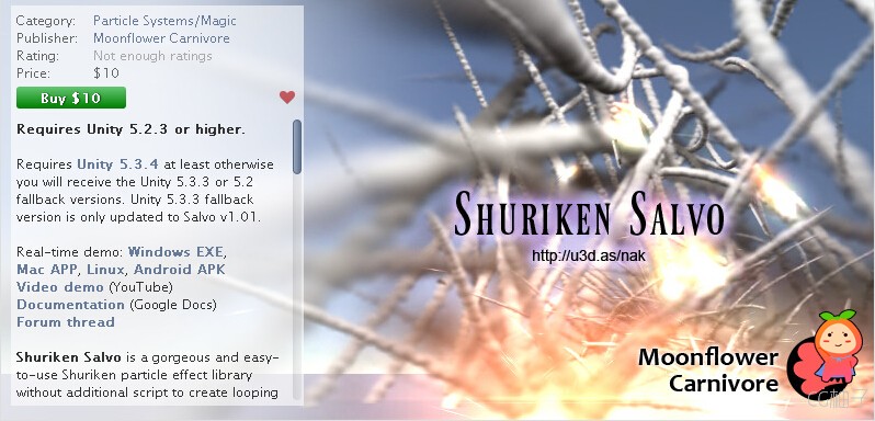 Shuriken Salvo 1.02 unity3d asset unity插件下载 unity官网资源