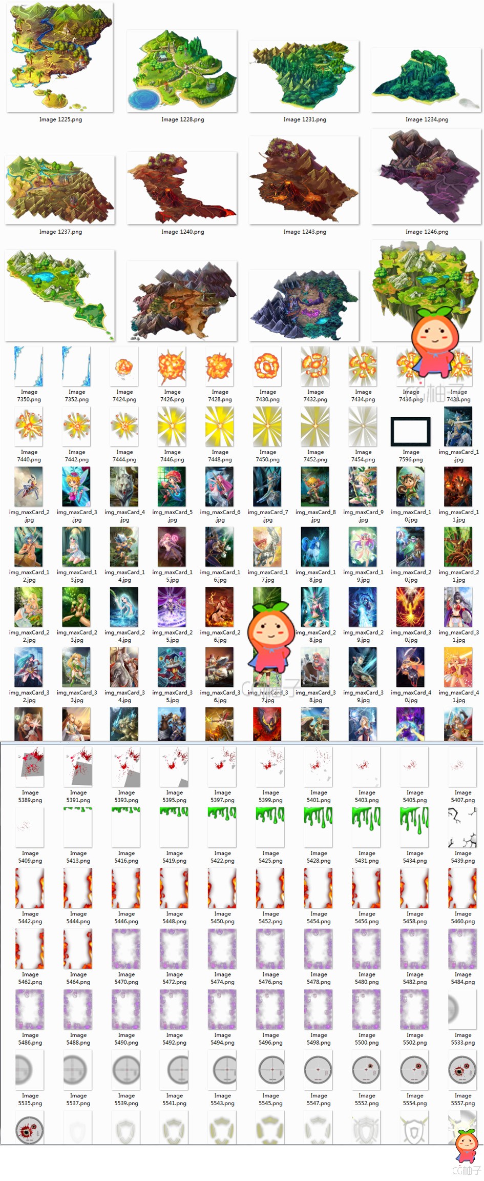 《魔卡幻想》最全游戏美术成套素材下载，手机游戏资源