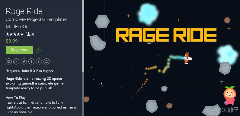 Rage Ride 1.0 unity3d asset U3D插件下载 unity官网资源