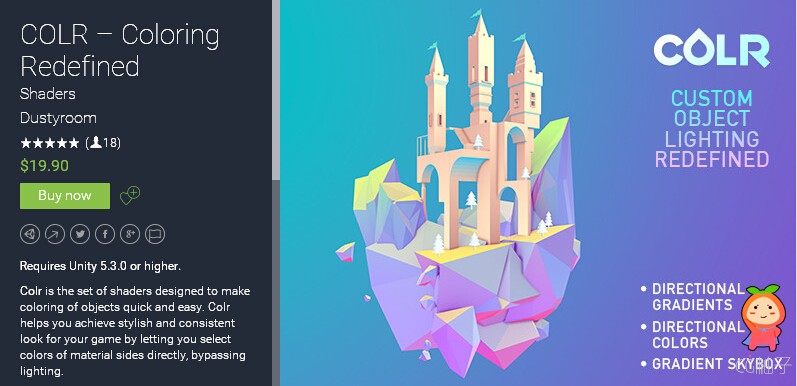 COLR – Coloring Redefined 1.6 unity3d asset U3D插件下载 unity论坛