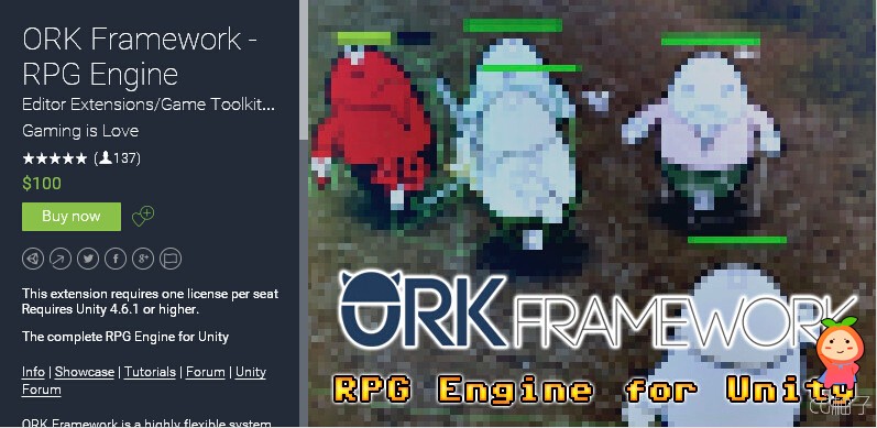 ORK Framework - RPG Engine 2.7.2 unity3d asset unity编辑器下载 unity官网