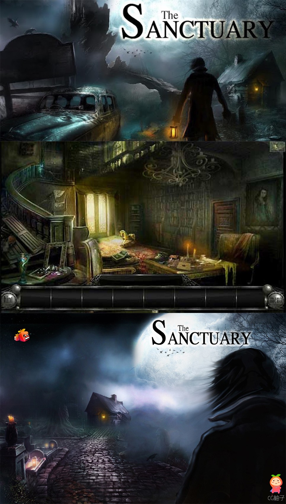 《圣域》著名解迷游戏2D游戏素材下载，2D手游资源游戏美术