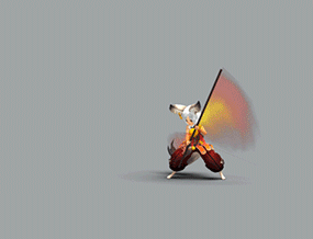 《剑灵》女孩3D模型[免费]下载 少女棍法3dmax动作模型